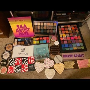 Drugstore Makeup Lot - Palettes, Gloss, Highlight